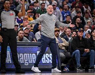 Data suggests NBA refs are calling fewer fouls. Nuggets coach Michael Malone...