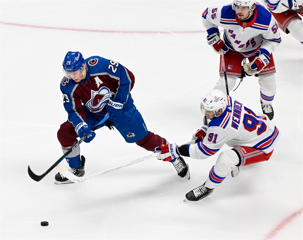 Rangers beat Avs in shootout as Nathan MacKinnon’s home point streak comes to end