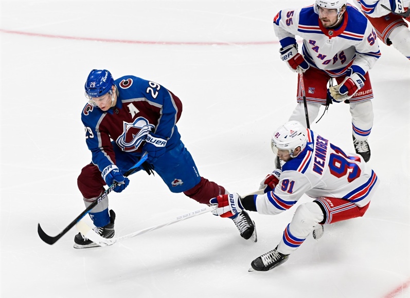 Rangers beat Avs in shootout as Nathan MacKinnon’s home point streak comes to end