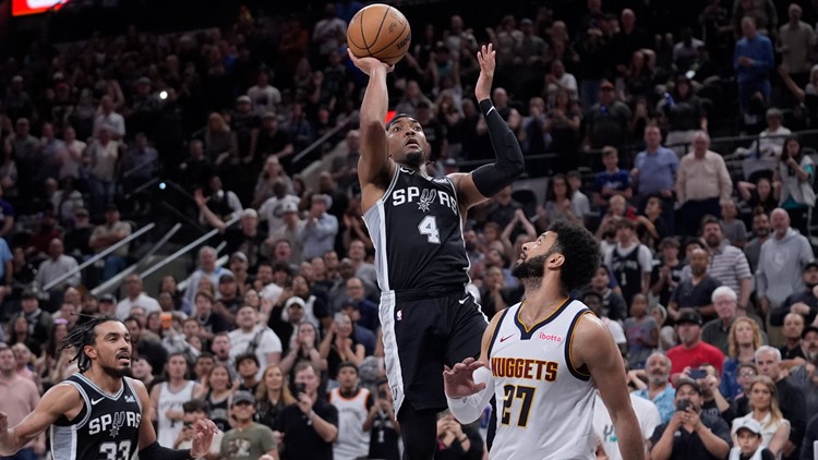 Spurs stun the Nuggets, who fall into a three-way tie atop the West