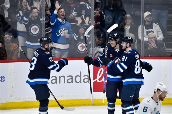 Jets edge Kraken to secure home ice vs. Avalanche in first round of Stanley...