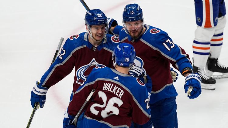 MacKinnon has 2 assists, breaks franchise's single-season points mark as Avs beat Oilers 5-1