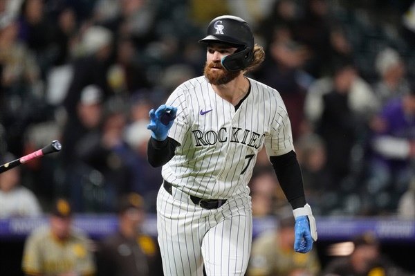 Brendan Rodgers’ grand slam lifts Rockies past Padres