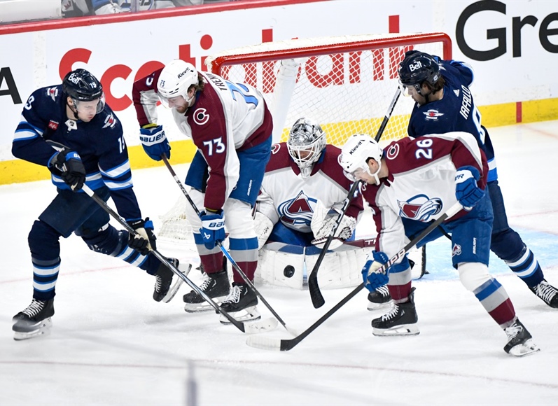 With control of series in the balance, Avalanche goalie Alexandar Georgiev...