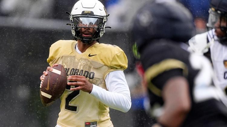 Shedeur Sanders shines, new transfers step up in Colorado's spring game on rainy and cool day