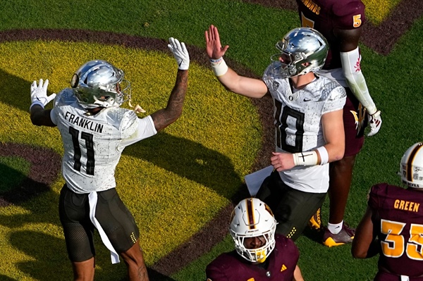 QB Bo Nix and WR Troy Franklin’s Broncos reunion “couldn’t have worked out...