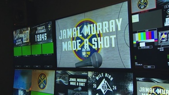 Nuggets game crew thinks quick with 'Jamal Murray Made a Shot' graphic