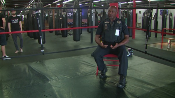 Fort Collins school resource officer teaching students through boxing