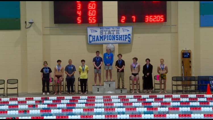 Evergreen's Carson Harrington earns first place at the 4A state diving championships