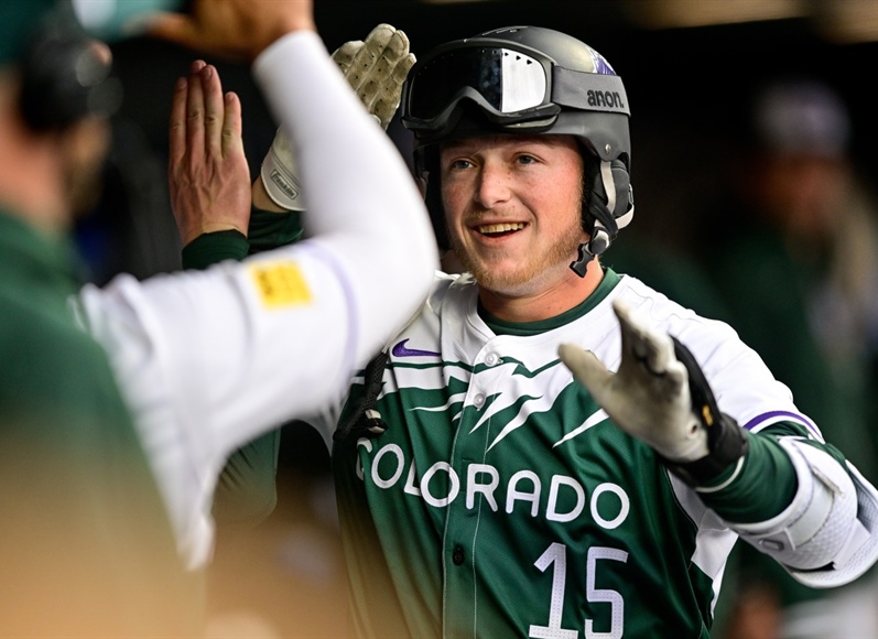 Rockies win first series of 2024, beating reigning champ Rangers with six-run...