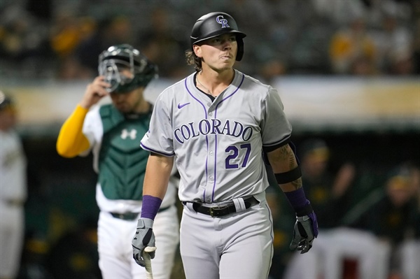 Rockies’ Jordan Beck, out with broken hand, unsure when he’ll return