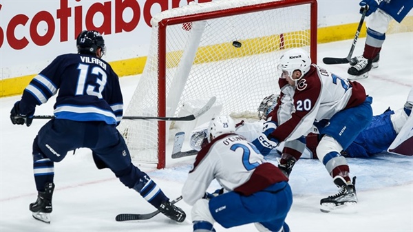 Gabriel Vilardi scores twice, steers Jets to 6-2 win over Avalanche