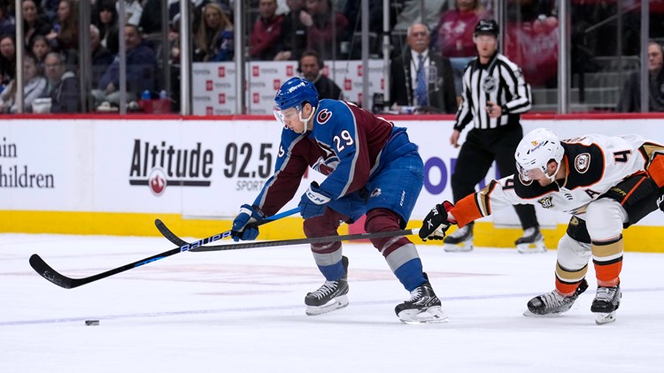 MacKinnon has goal and 2 assists as Avalanche withstand Ducks rally in 3-2 win