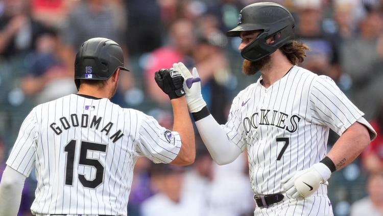 Rodgers hits 2-run HR during 6-run 2nd inning, Blach goes 7 innings as Rockies beat Guardians 7-4