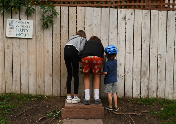 “Chicken Window Happy Hours” a way for Denver neighbors to form bonds...