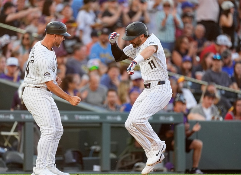 Rockies’ Jake Cave supplies the fireworks in 4-3 win over Brewers