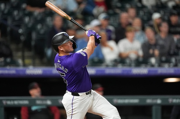 Rockies rattle Diamondbacks’ playoff hopes with 8-2 victory at Coors Field