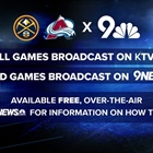 Todo lo que tiene que saber sobre cómo ver partidos de los Nuggets y los Avalanche en 9NEWS