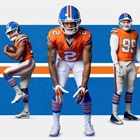 Denver Broncos' uniforms, field both rock vintage look for Sunday's game against Raiders