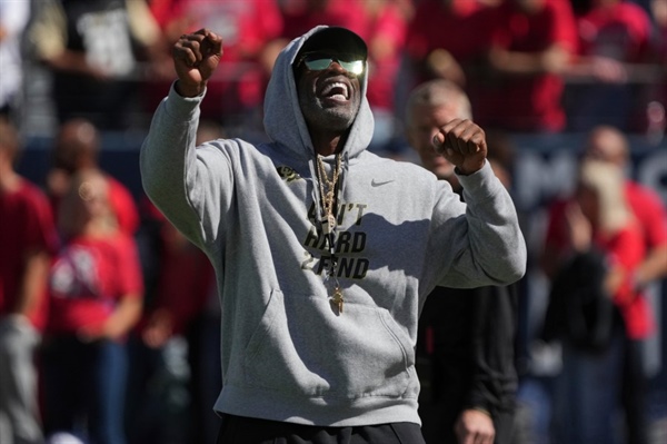 Colorado coach Deion Sanders a fan of being on national television, just not...