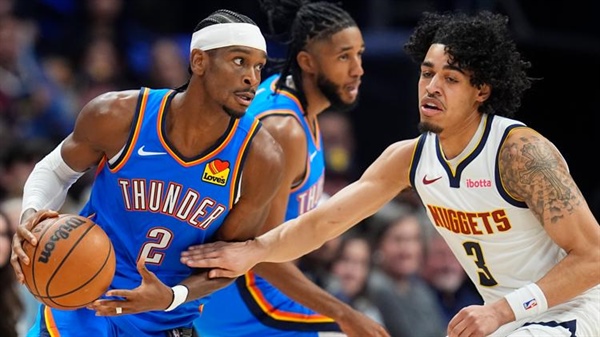 Gilgeous-Alexander, Holmgren lead Thunder to 102-87 win over Nuggets in season opener