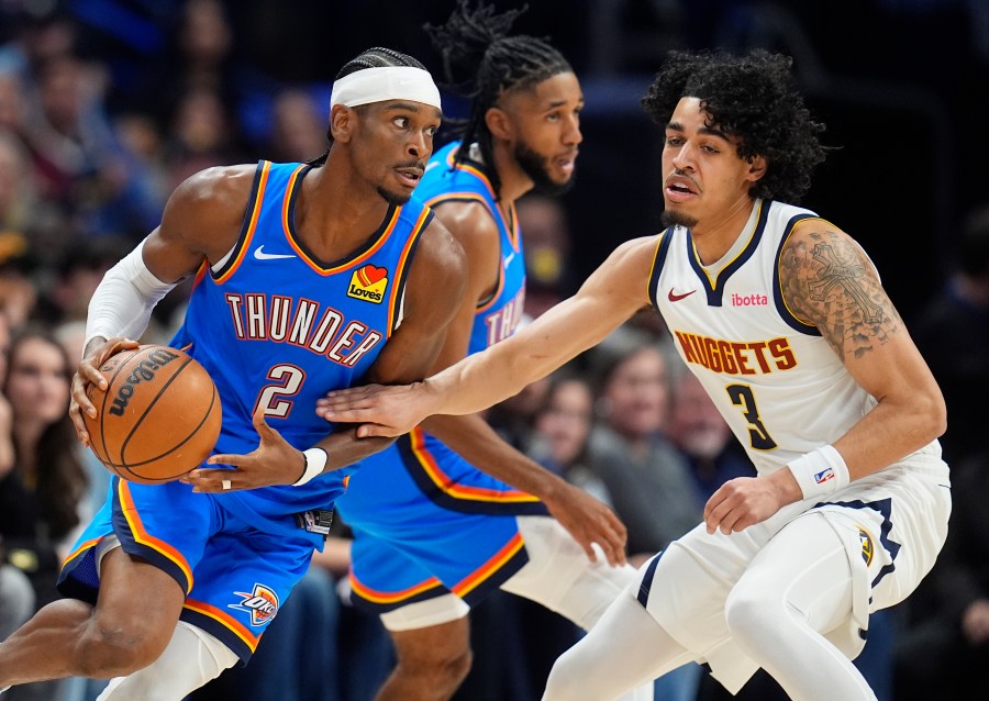 Gilgeous-Alexander, Holmgren lead Thunder to 102-87 win over Nuggets in season opener