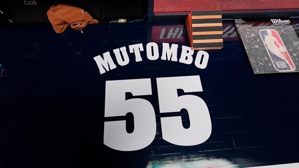 Nuggets honor Hall of Famer Dikembe Mutombo with video tribute, 55-second round of applause