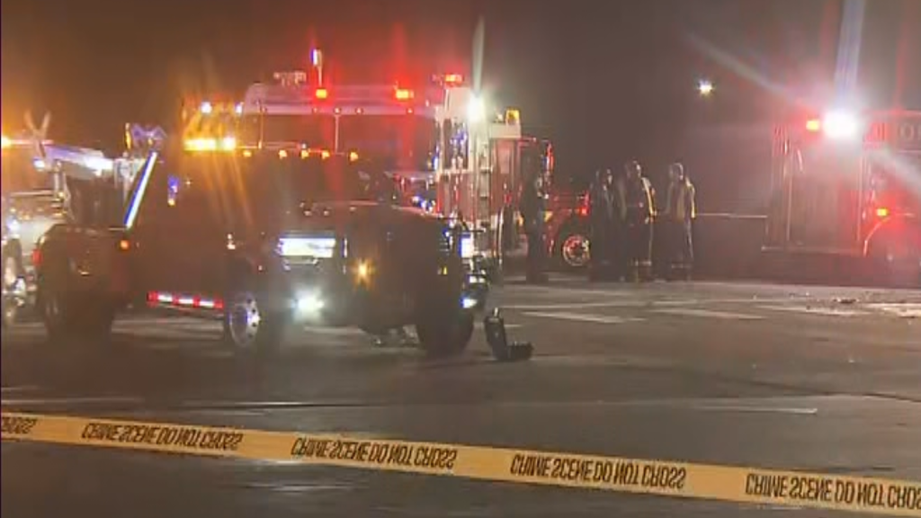 4 killed, 1 seriously injured in Thornton crash after car catches fire