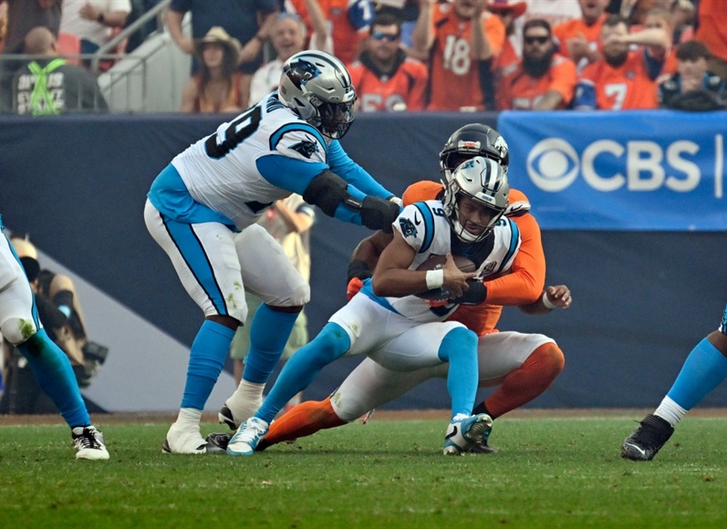 Broncos OLB Nik Bonitto extends sack streak to six games in win over Panthers