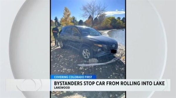 Bystanders who prevented car from rolling into Colorado lake thanked by authorities