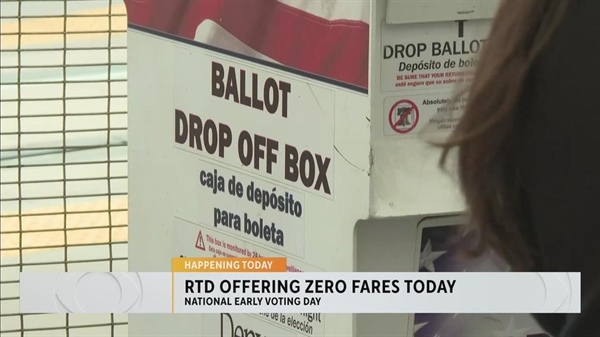 RTD offers zero fares for National Early Voting Day on Tuesday