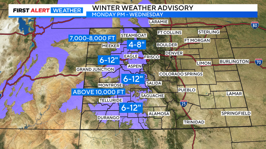 Big changes move into Colorado with Denver's first snow possible Wednesday