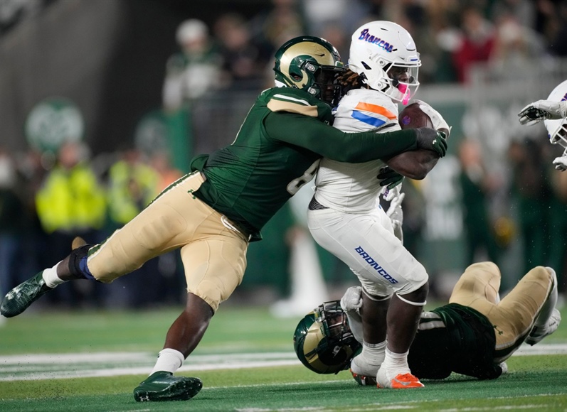 CSU edge rusher Mohamed Kamara living the dream at NFL scouting combine